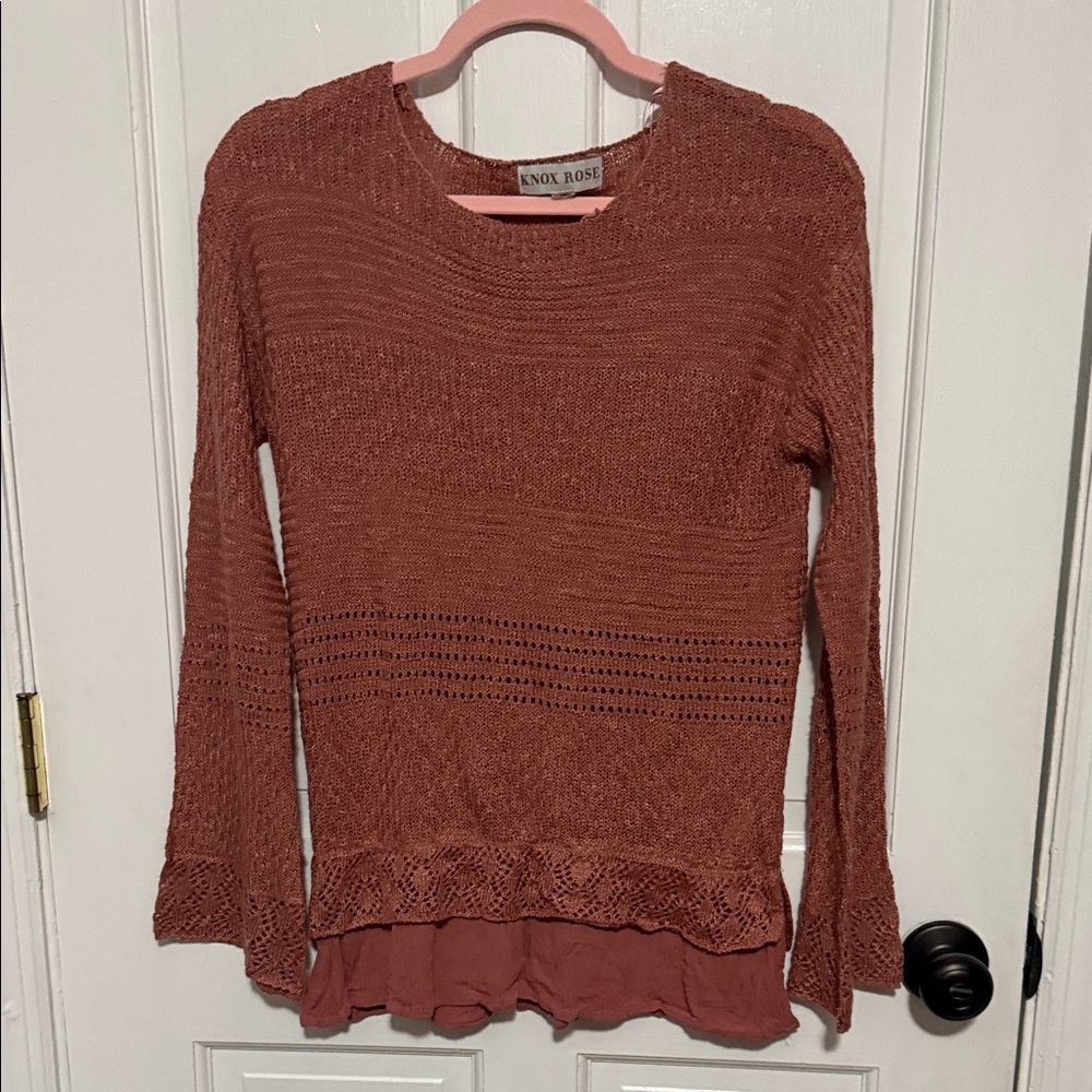 Knox Rose Women's Sweater in Rust